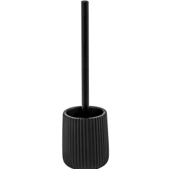 Portascopino bagno Plissé H 40 cm nero opaco