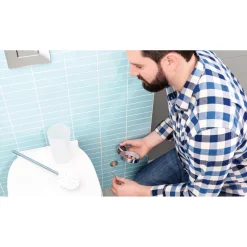 Portascopino bagno Smooz SO221 H 3,7 cm cromato