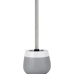 Portascopino bagno Wenko Malta H 38,5 cm grigio-bianco