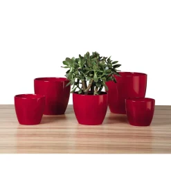 Portavaso da interno Scheurich 920 Ø 25 cm Energy Red