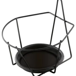 Portavaso da parete antracite Ø 20 cm