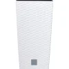 Portavaso Prosperplast effetto rattan 33x33x61 cm bianco