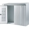 Porte per legnaia Biohort WoodStock 150 argento metallizzato