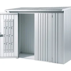 Porte per legnaia Biohort WoodStock 150 argento metallizzato