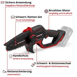 Potatore a batteria Einhell Professional GP-PS 18/20 Li BL-Solo