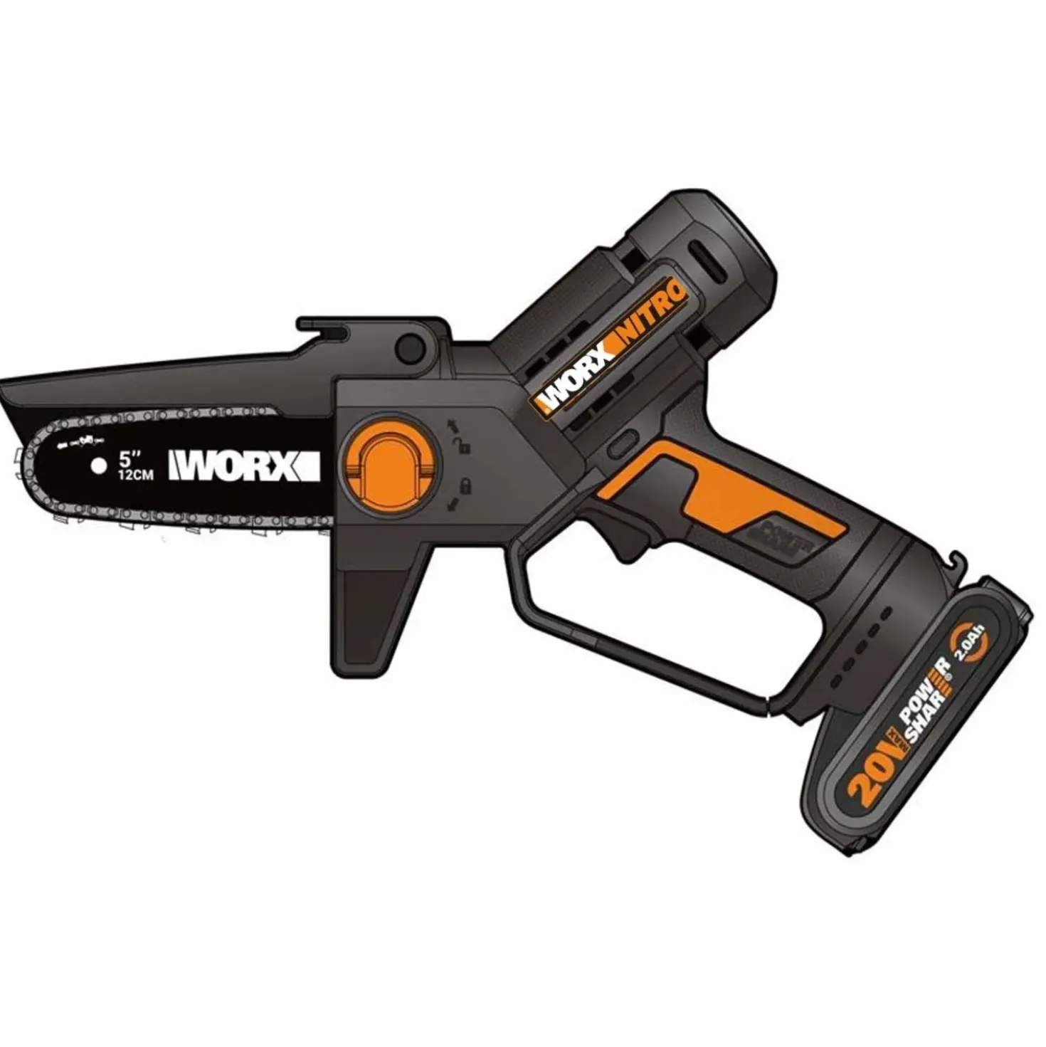 Potatore a batteria WG327E Worx 20V- 2AH 15 cm