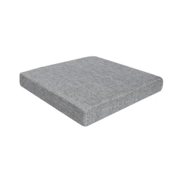 Pouf contenitore pieghevole tessuto grigio chiaro 38x38 cm