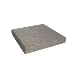 Pouf contenitore pieghevole tessuto grigio scuro 38x38 cm