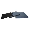 Pouf contenitore pieghevole tessuto blu 38x38 cm