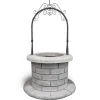 Pozzo da giardino Stromboli in cemento martellinato 220x130x130 cm