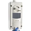 Presa da parete disp.blocco e base portafusibili 16 A 2P+T 200/250 V