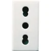 Presa Gewiss System White 2P+T 10/16 A 250 V ac bianca nuvola
