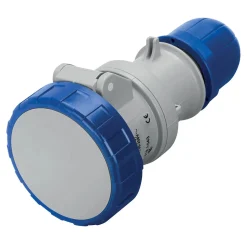 Presa mobile industriale 16 A 2P+T IP67/IP68/IP69 blu