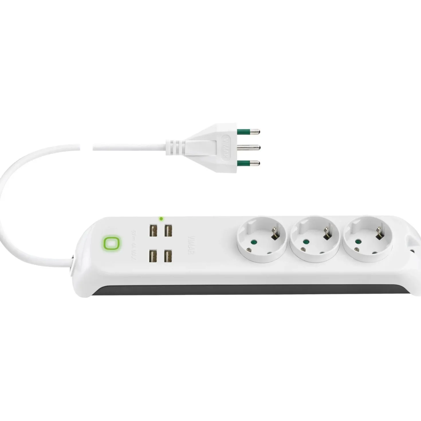 Presa multipla Vimar 16A 3 prese tedesca con 4 USB interruttore WiFi Smart Home