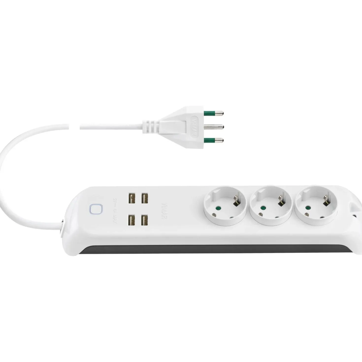 Presa multipla Vimar 16A 3 prese tedesca con 4 USB interruttore WiFi Smart Home