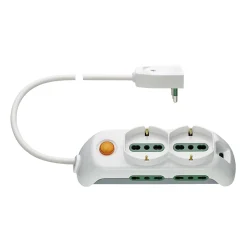 Presa multipla Vimar universale 6 uscite bianca