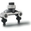 Presa rubinetto G.F. doppia uscita filetto 3/4" - Grigio