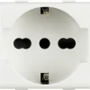 Presa standard tedesco e bipasso BTicino Matix 10/16 A 250 V ac 2 moduli bianco