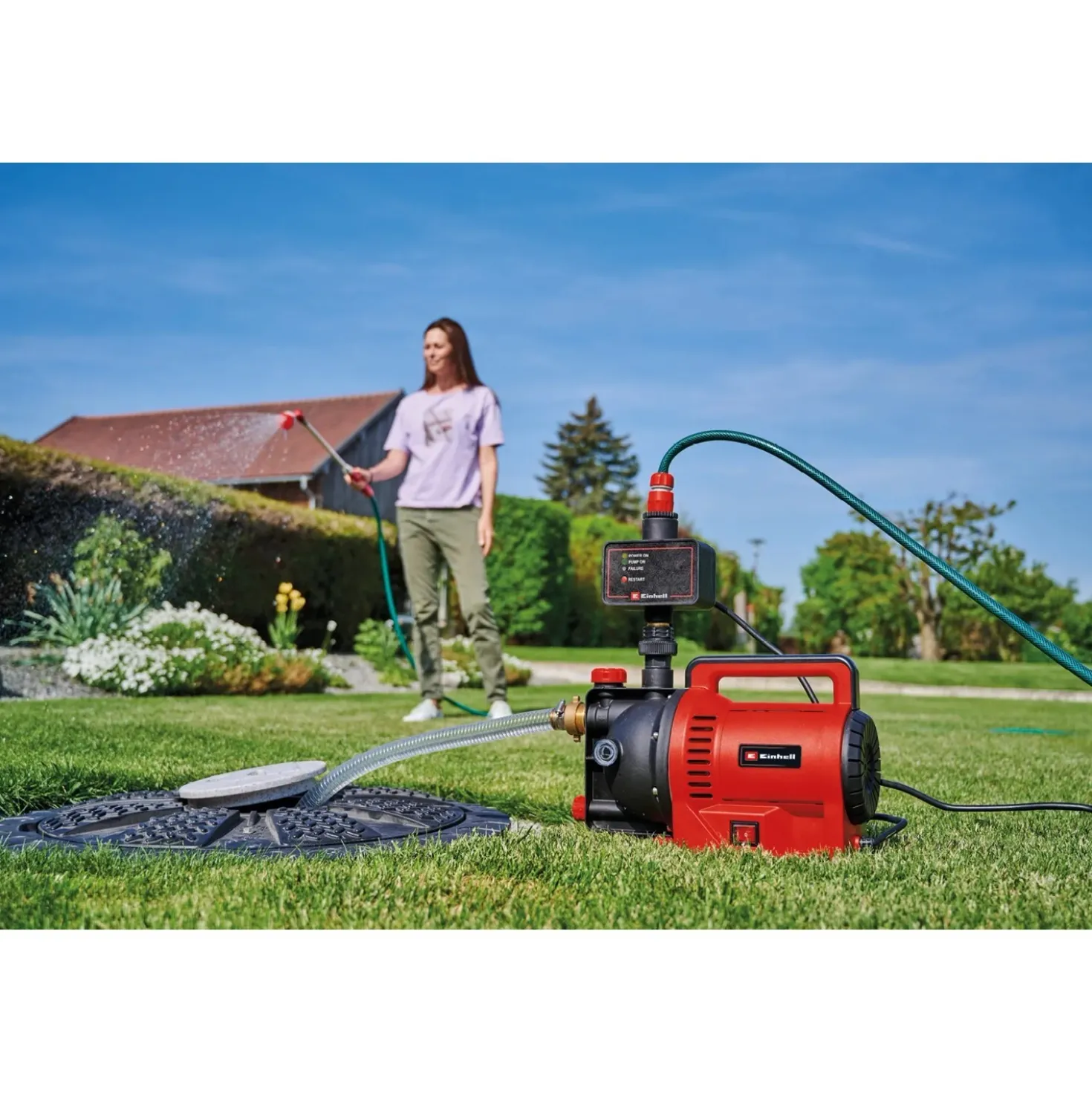 Pressostato regolazione elettronica Einhell per pompe giardino