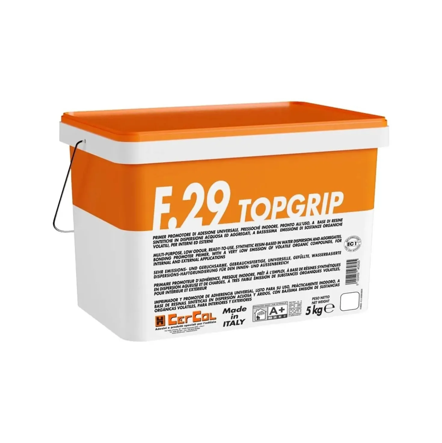 Primer adesivante caricato per superfici inassorbenti F.29 Topgrip 5 kg