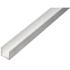 Profilo a U alluminio non trattato 15x15x2600 mm