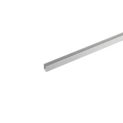 Profilo a U anodizzato 1 m 15x10 mm alluminio naturale opaco