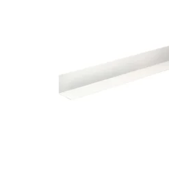 Profilo angolare 2,6 m 10x10 mm in pvc bianco opaco