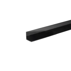 Profilo angolare 1 m 10x10 mm in pvc nero opaco