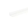 Profilo angolare 1 m 10x10 mm alluminio bianco