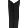 Profilo angolare 2,6 m 25x25 mm in pvc nero opaco