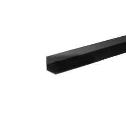 Profilo angolare a L 2,6 m 10x10 mm in pvc nero opaco