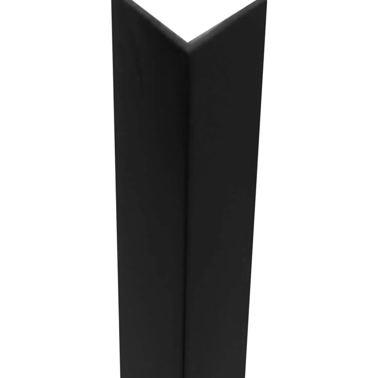 Profilo angolare a L 1 m 30x30 mm in pvc nero opaco