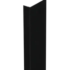 Profilo angolare a L 2,6 m 40x10 mm in pvc nero opaco