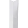 Profilo angolare a L 2,6 m 20x20 mm in pvc bianco opaco