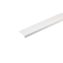 Profilo angolare a L 2,6 m 20x20 mm in pvc bianco opaco