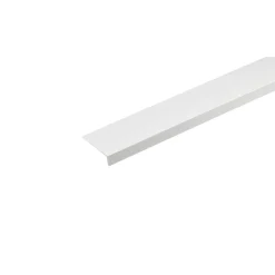 Profilo angolare a L 2,6 m 40x10 mm in pvc bianco opaco