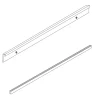 Profilo di fissaggio per paraschizzi cucina alluminio 800 mm