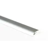 Profilo dislivello alluminio per pavimenti SPC decorativo argento 7x30x900