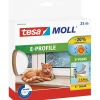 Profilo "E" bianco 25 m x 9 mm