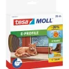 Profilo "E" marrone 25 m x 9 mm