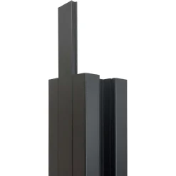 Profilo in alluminio di chiusura per palo 2,36x94 cm nero
