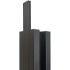 Profilo in alluminio di chiusura per palo 2,36x178 cm nero