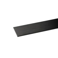 Profilo piatto 1 m 20x2 mm alluminio nero spazzolato
