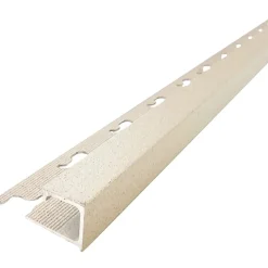 Profilo quadrato Arcansas alluminio polv. Beige 1x2,7x250 cm