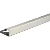 Profilo terminale quadrato in acciaio inossidabile spazzolato 10 mm x 2,5 m