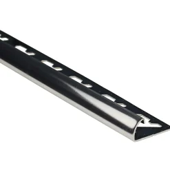 Profilo terminale quarto di tondo in acciaio inox lucidato 8 mm x 2,5 m