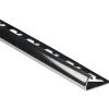 Profilo terminale quarto di tondo in acciaio inox lucidato 10 mm x 2,5 m