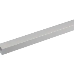 Profilo tubo quadro 2 m 30x30 mm alluminio anodizzato argento