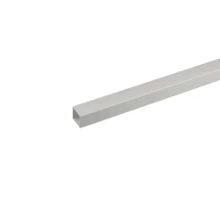 Profilo tubo quadro 1 m 25x25 mm alluminio anodizzato argento
