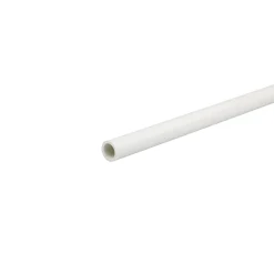 Profilo tubo tondo 2,6 m x Ø 12 mm in pvc bianco opaco